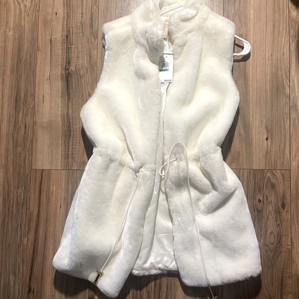 Michael Kors long white vest